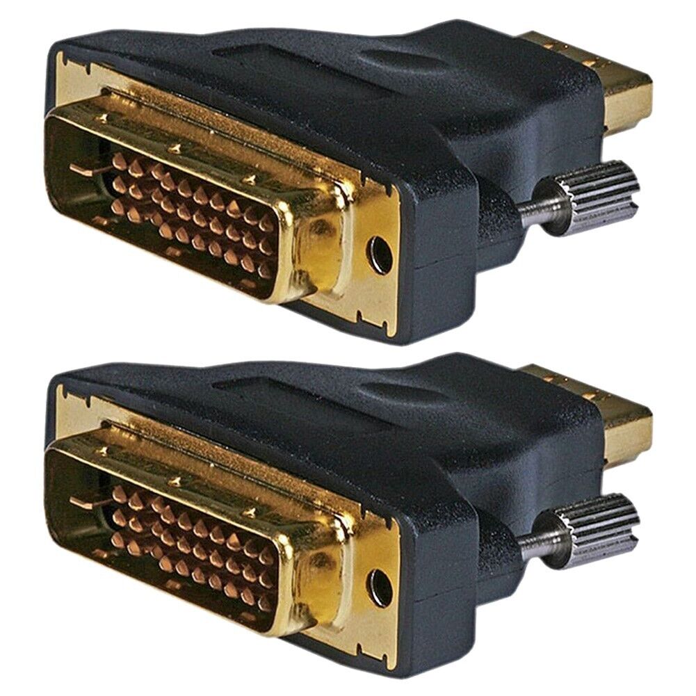 2x M1-D to HDMI Video Adapter M1-D P&D Male to HDMI Female Converter Adapter