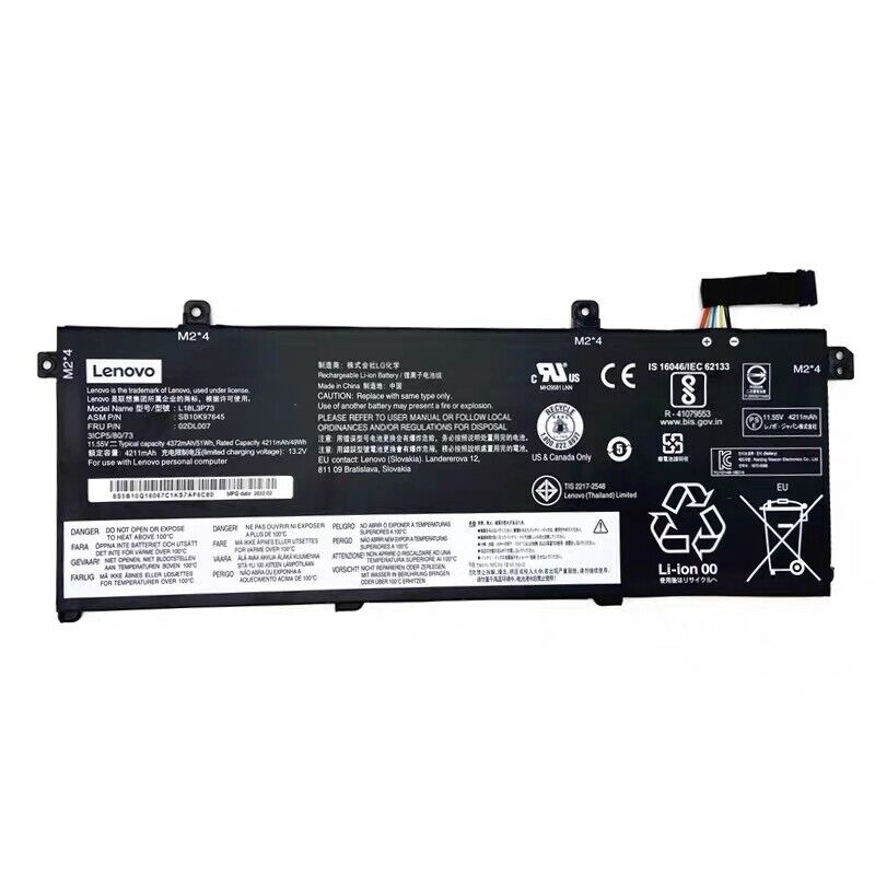 NEW Genuine 51W L18L3P73 Battery For Lenovo ThinkPad T490 T495 P43S T14 1st Gen