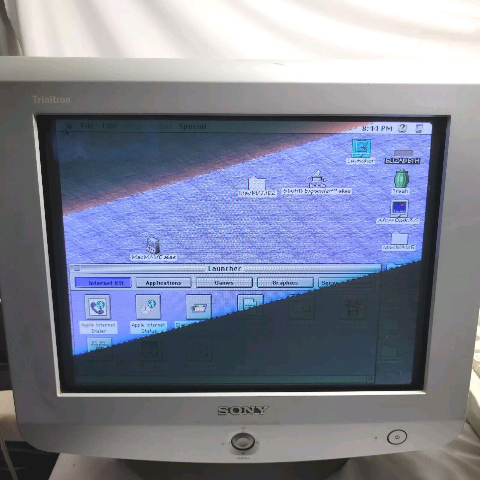 VTG Sony HMD-A240 16in Trinitron Color Computer Display VGA CRT Monitor Tested