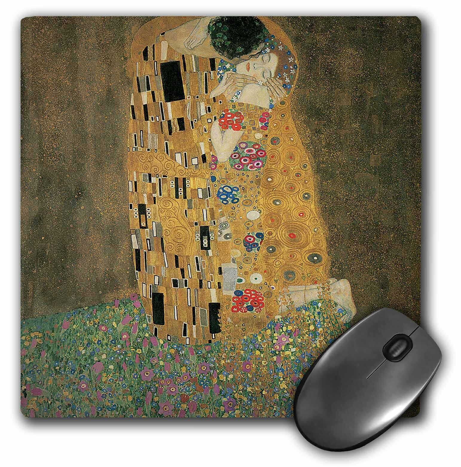 3dRose The Kiss by Gustave Klimt MousePad
