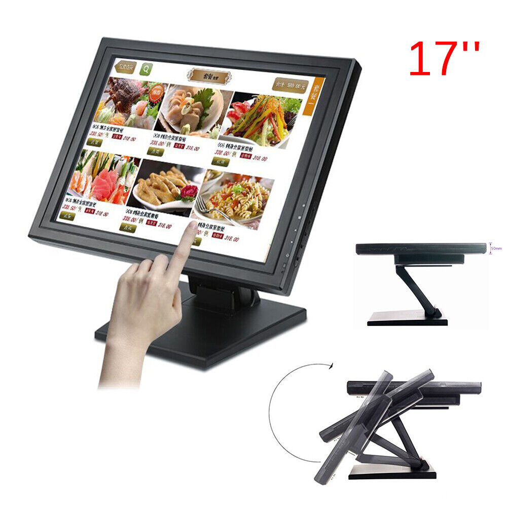17 Inch Portable LCD Display Touch Screen VGA Monitor Featuring 1280*1024 800:1