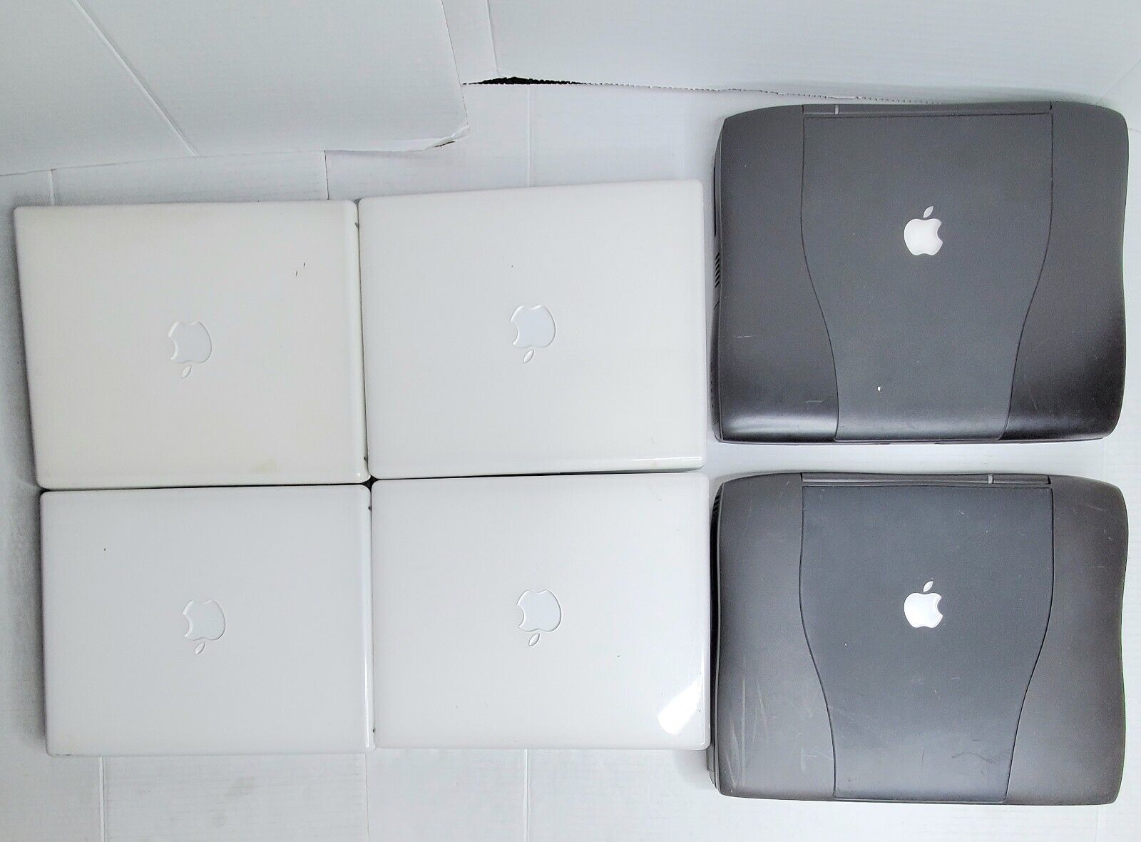 Lot Of 6 Vintage Apple Macintosh Laptops, PowerBook G3, iBooks *Parts Or Repair*