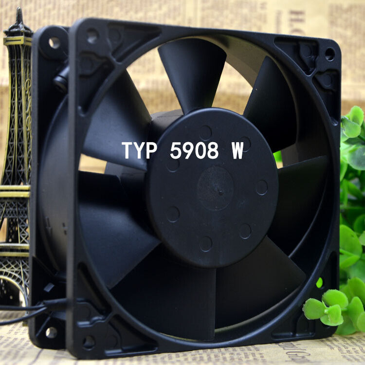 Used and tested Ebm-Papst 5908W 12.7CM High temperature resistance cooling fan