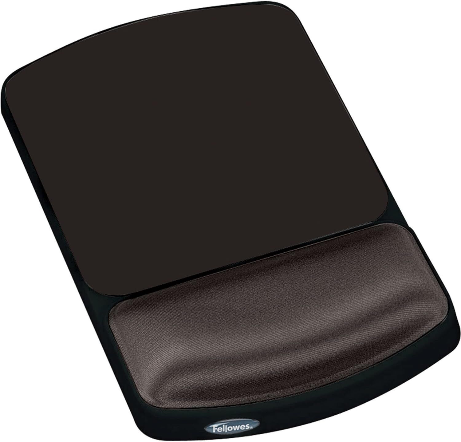 Fellowes 91741 Gel Wrist Rest and Mouse Pad - 9in X 7.5in, Plat Base/Graphite 