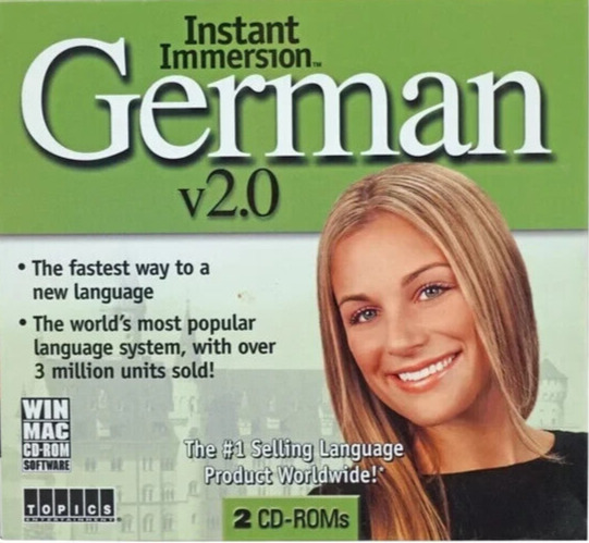 Instant Immersion Learn German Language for Beginners CD-Rom Software