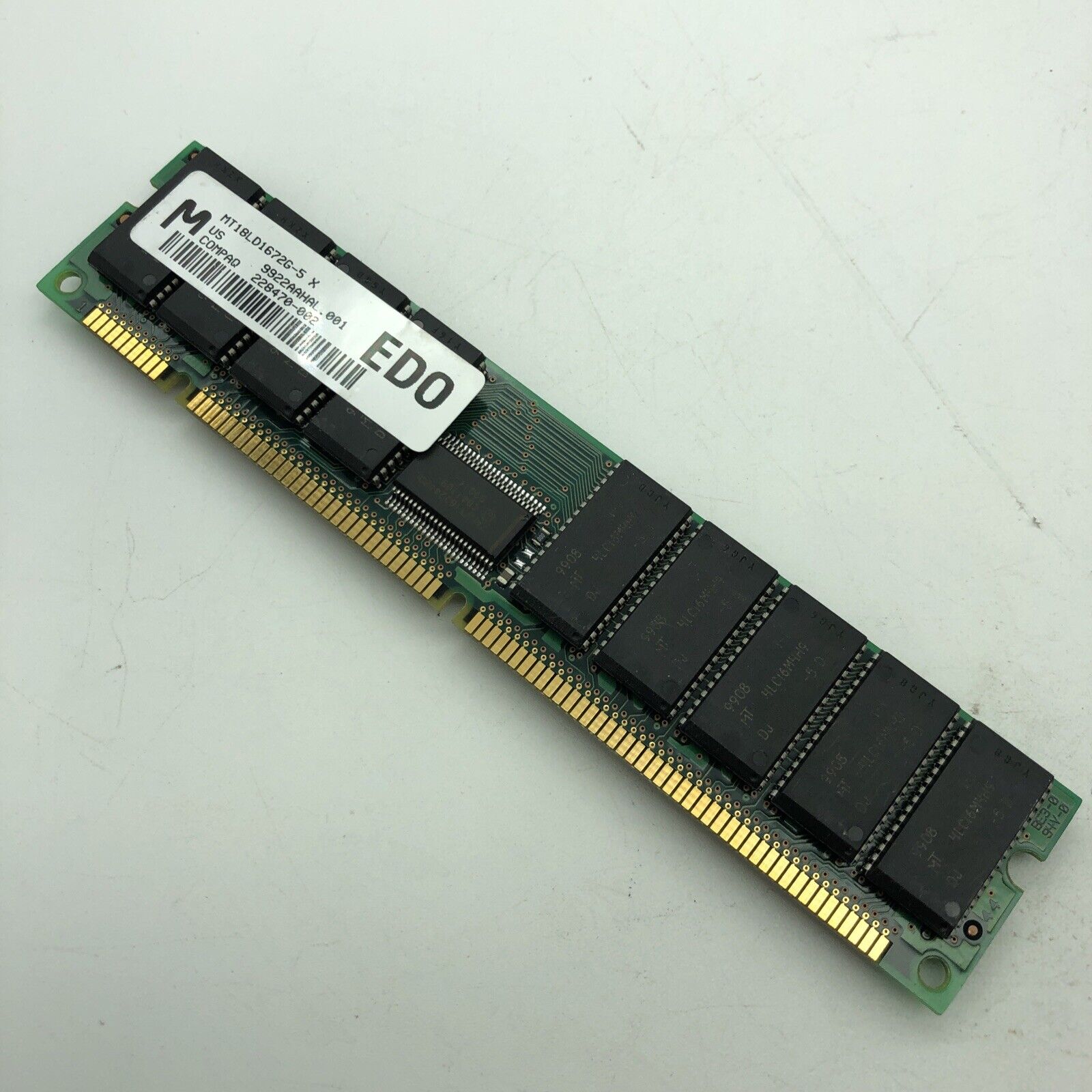 Vintage 128MB EDO ECC 168PIN DIMM ECC Memory Module 50NS *MICRON / Compaq 228470