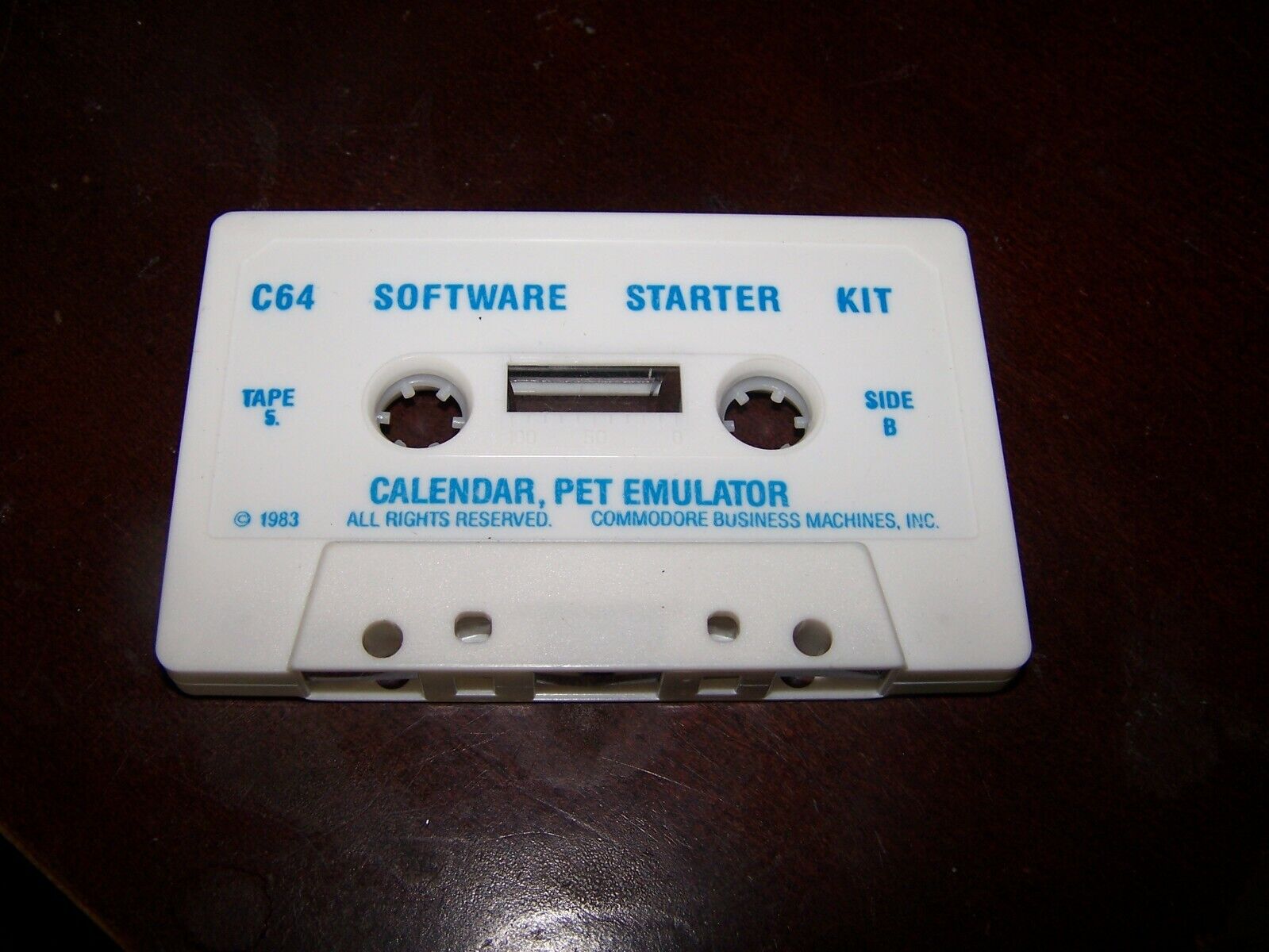 Commodore 64 Software Starter Kit Cassette CALENDAR PET EMULATOR