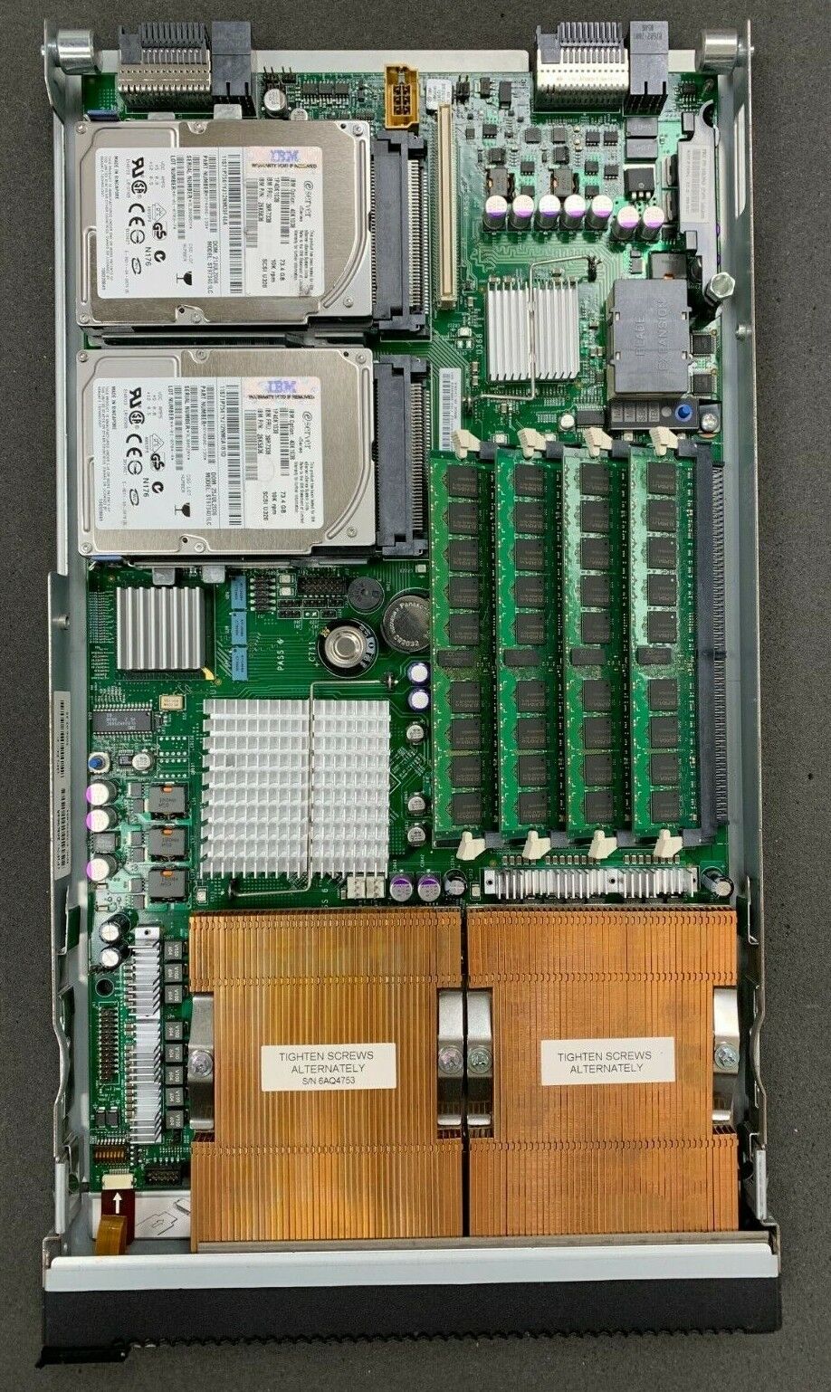 IBM 8853G6U HS21 Blade Server -chassis +motherboard only 