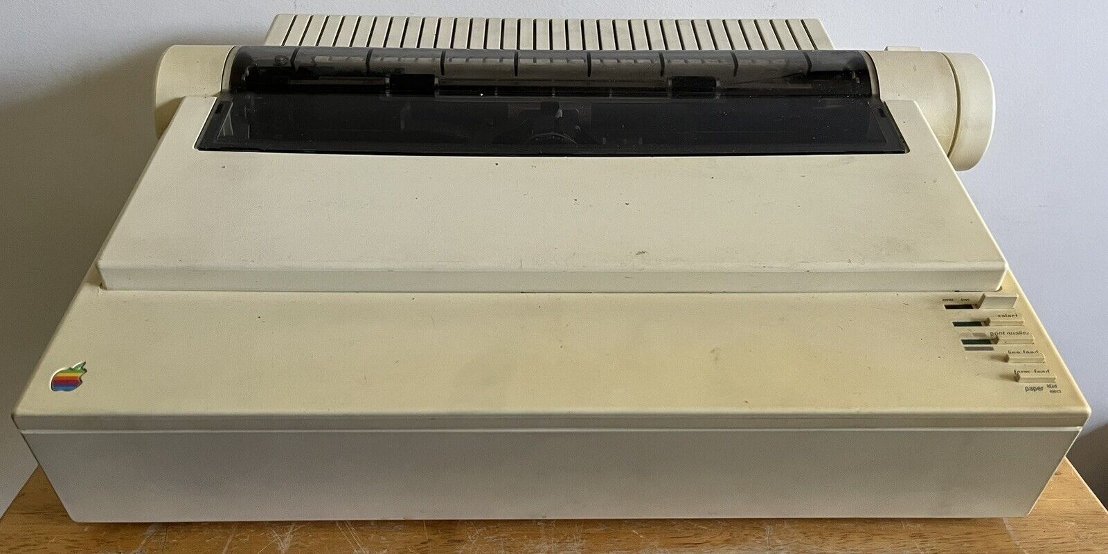 Vintage 80’s Apple ImageWriter II Printer Powers On W/ Box,Manuals -Read Details