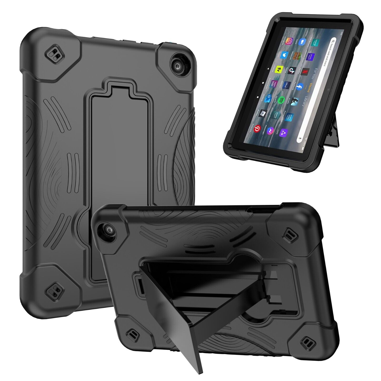 Dual Hybrid Shockproof Rugged Case For Amazon Kindle Fire 7 Tablet 12th Gen 2022