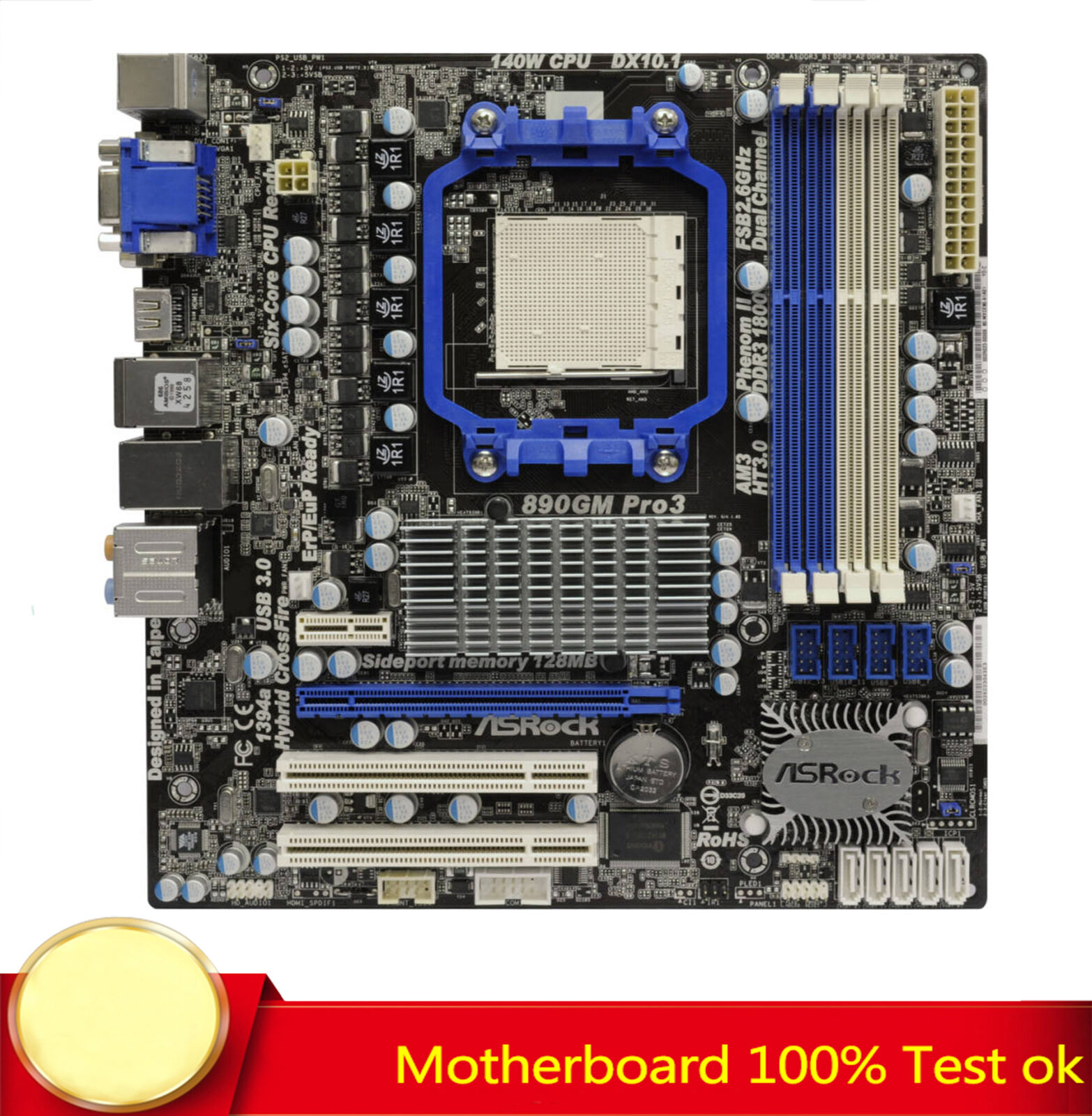 FOR ASRock 890GM Pro3 890G Motherboard Supports DDR3 AM3/AM3+ 100% Test Work