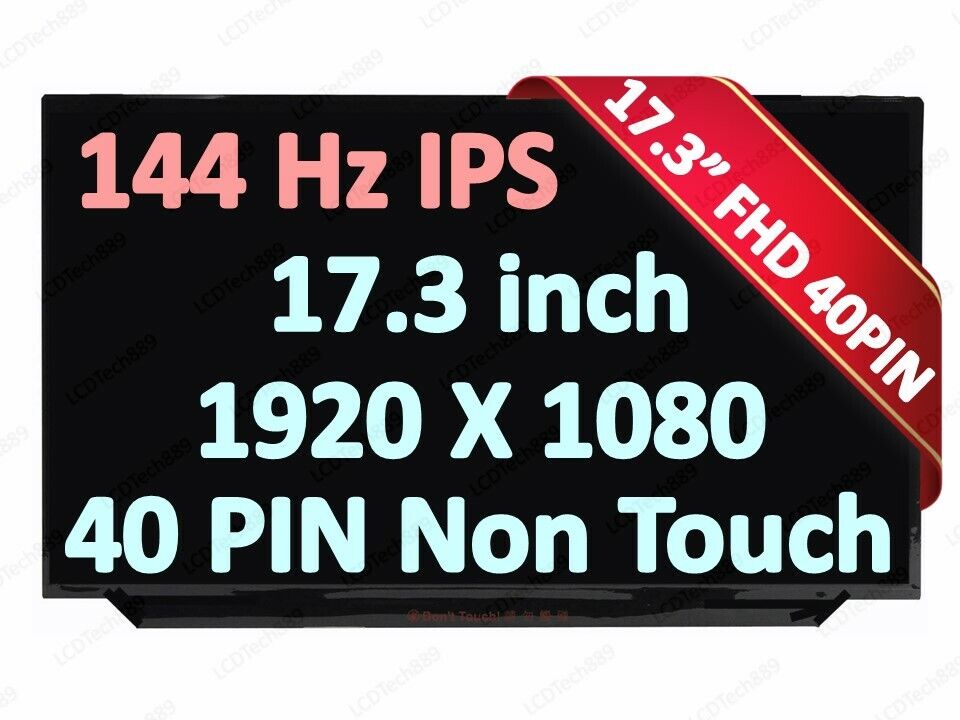 New laptop LED LCD Screen for 40pin 144hz B173HAN04.0 B173HAN04.4 NV173FHM-N44