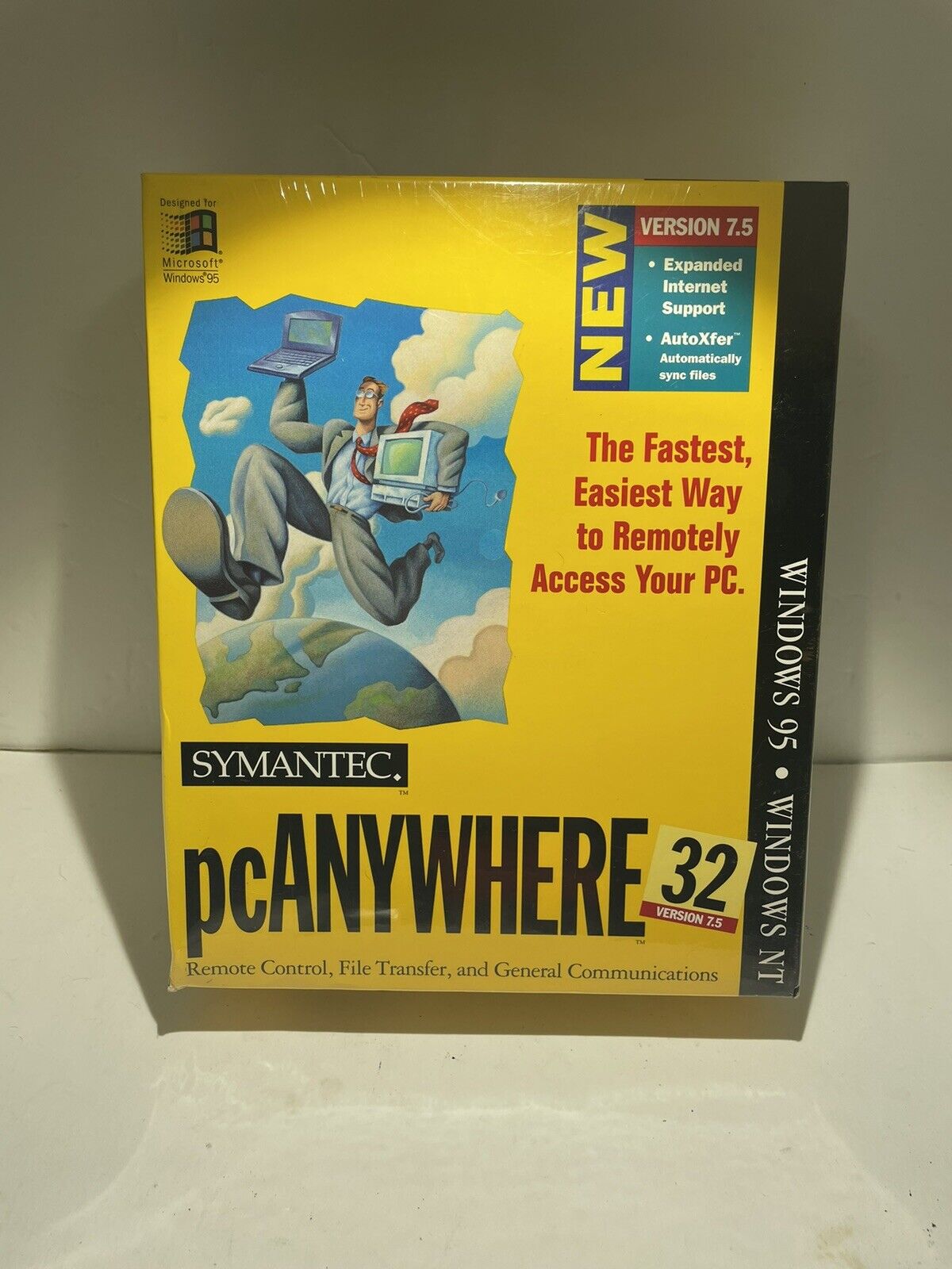 Symantec pcAnywhere32 Version 7.5 for Windows NT and 95, New/Sealed