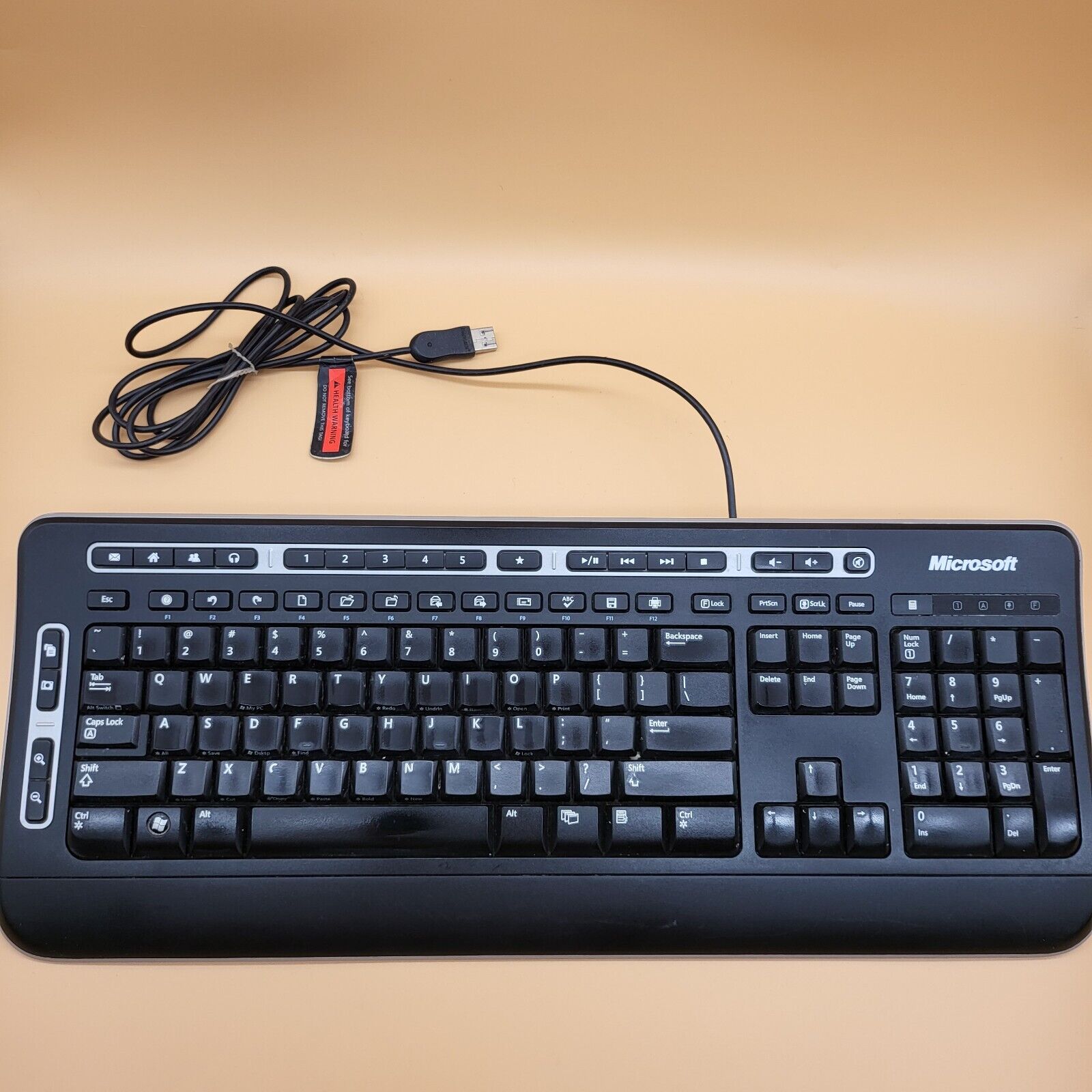 Microsoft Digital Media Keyboard 3000 Wired USB Model 1343