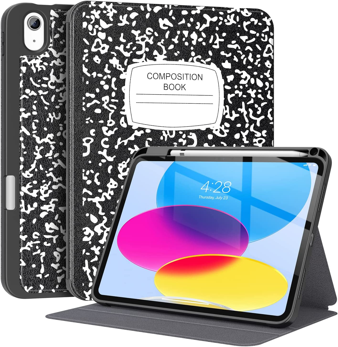 Supveco Case for Ipad 10Th Generation 10.9 Inch 2022 with Pencil Holder-[Multi V