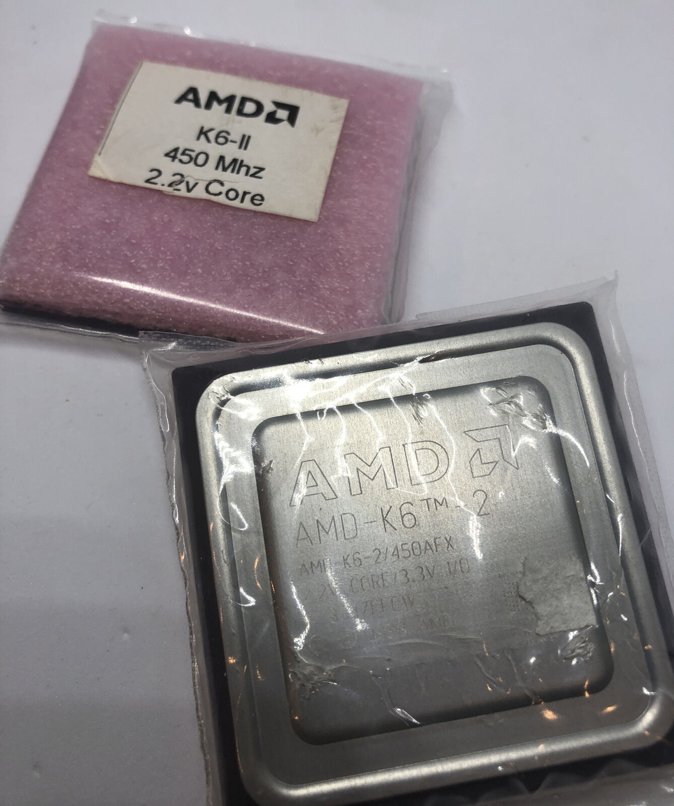 AMD AMD-K6-2 450AFX CPU Super Socket 7 2.2v core 3.3v K6-II Vintage CPU 1998 450
