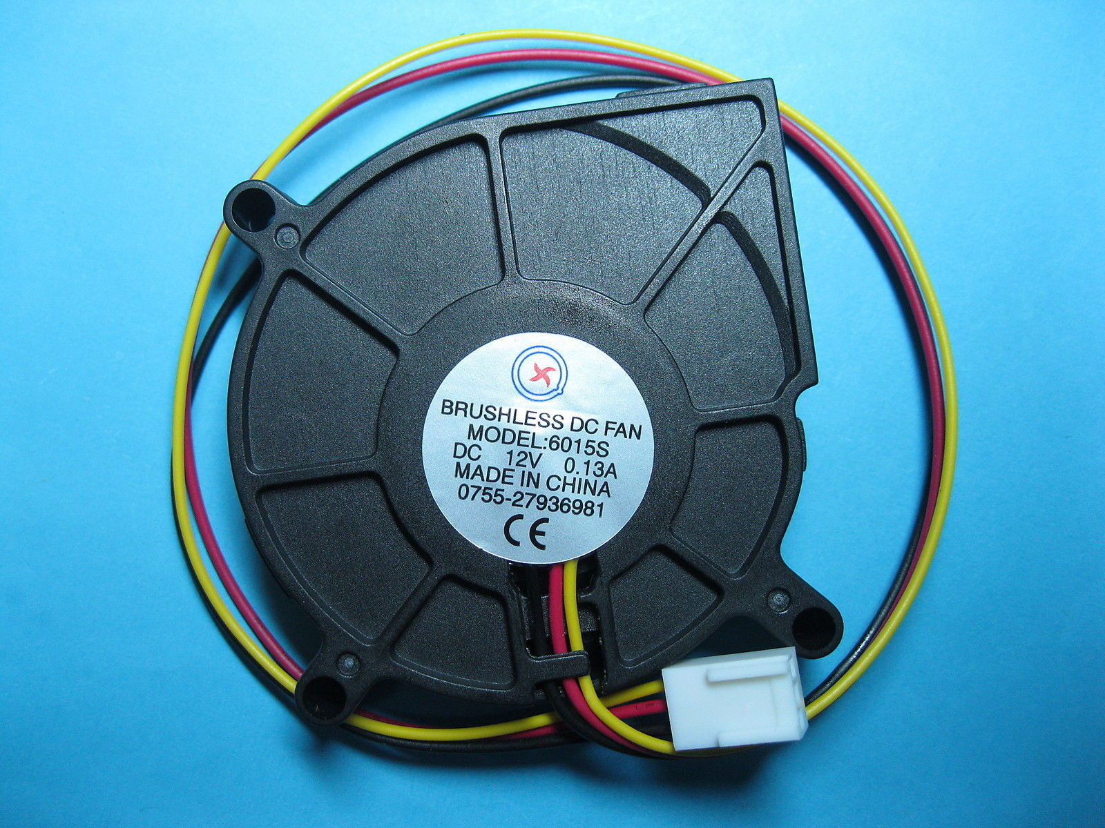 8 pcs Brushless DC Blower Fan 12V 6015S 60x60x15mm 3 Wires Sleeve Bearing New