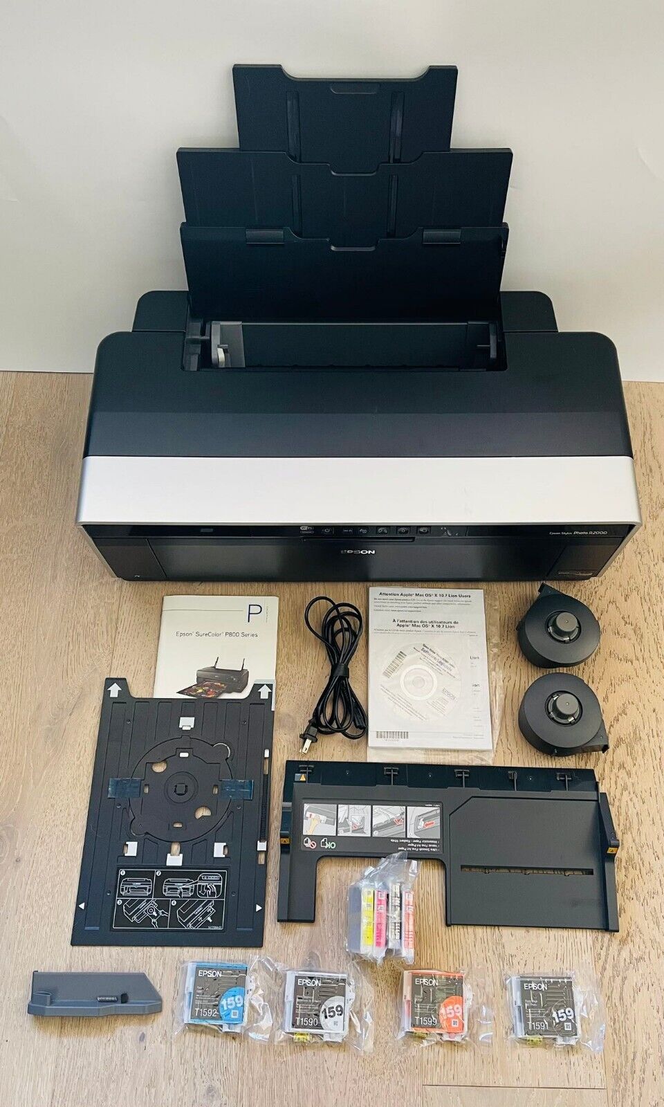 Epson Stylus Photo R2000 - Ink Jet Printer - Model B472A + Extra Accessories