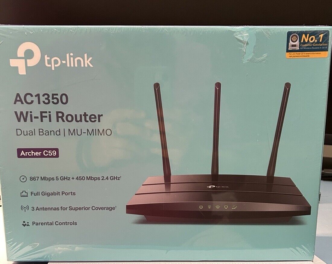 TP-Link Archer C59 AC1350 Wi Fi Router Dual Band MU-MIMO