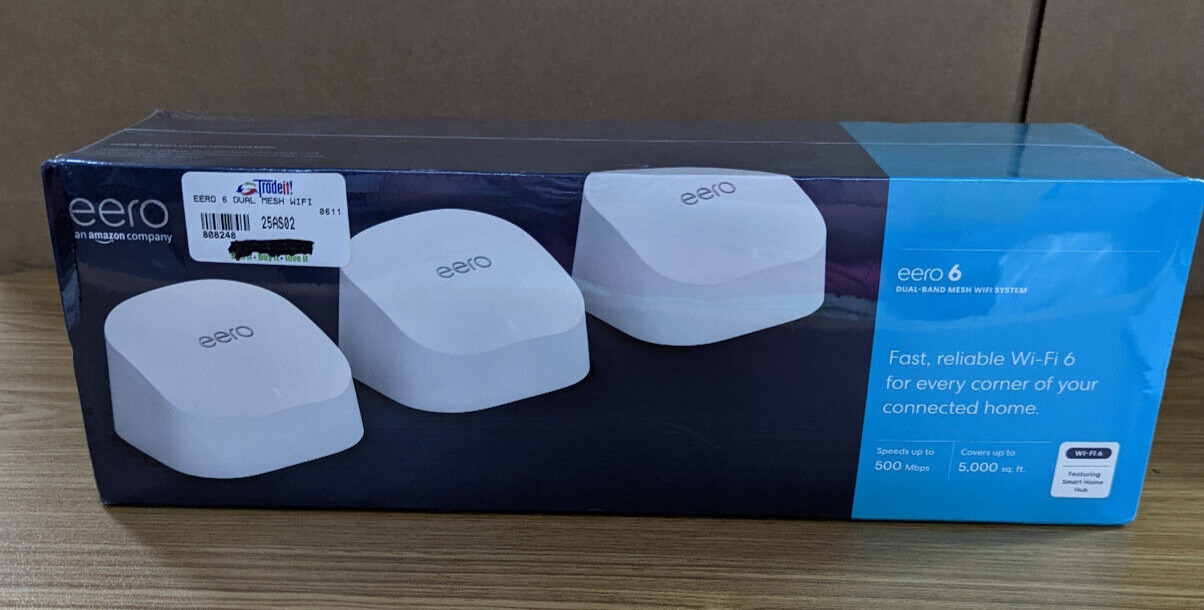 Amazon Eero 6 Mesh Wi-Fi 6 System (3-pack)- M110311