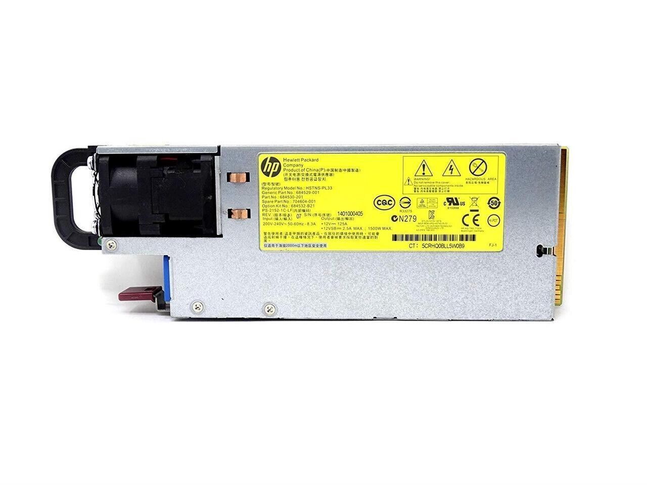 HP 684529-001 HSTNS-PL33 CS Platinum Plus Hot Plug 1500W Power Supply