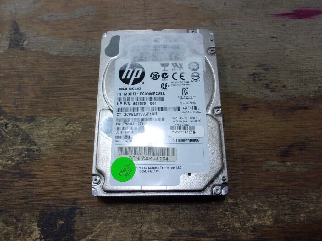 HP EG0900FCVBL 693569-004 Internal Hard Drive 2.5\
