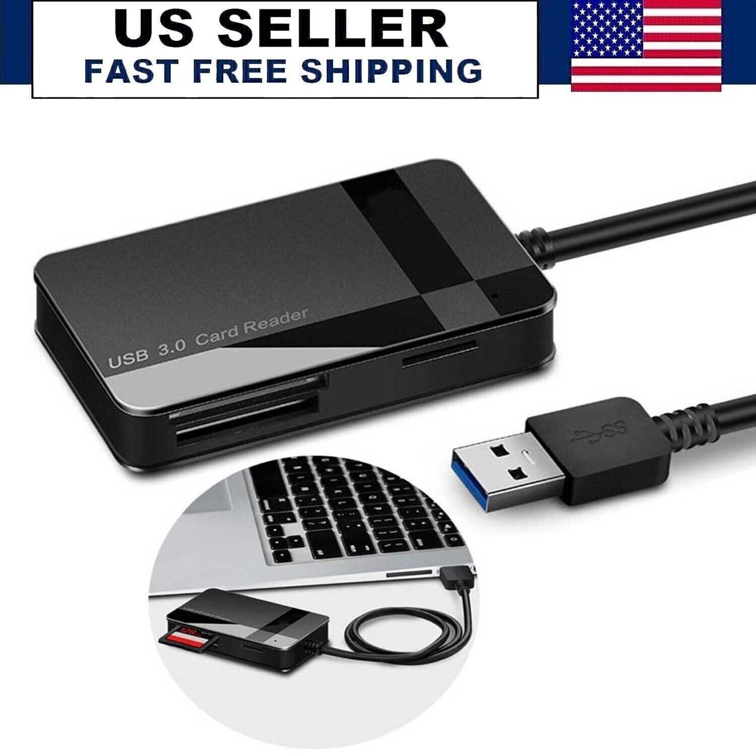 All-in-One USB 3.1 Multi-Function Memory Card Reader Supported CF/SD/MS /TF