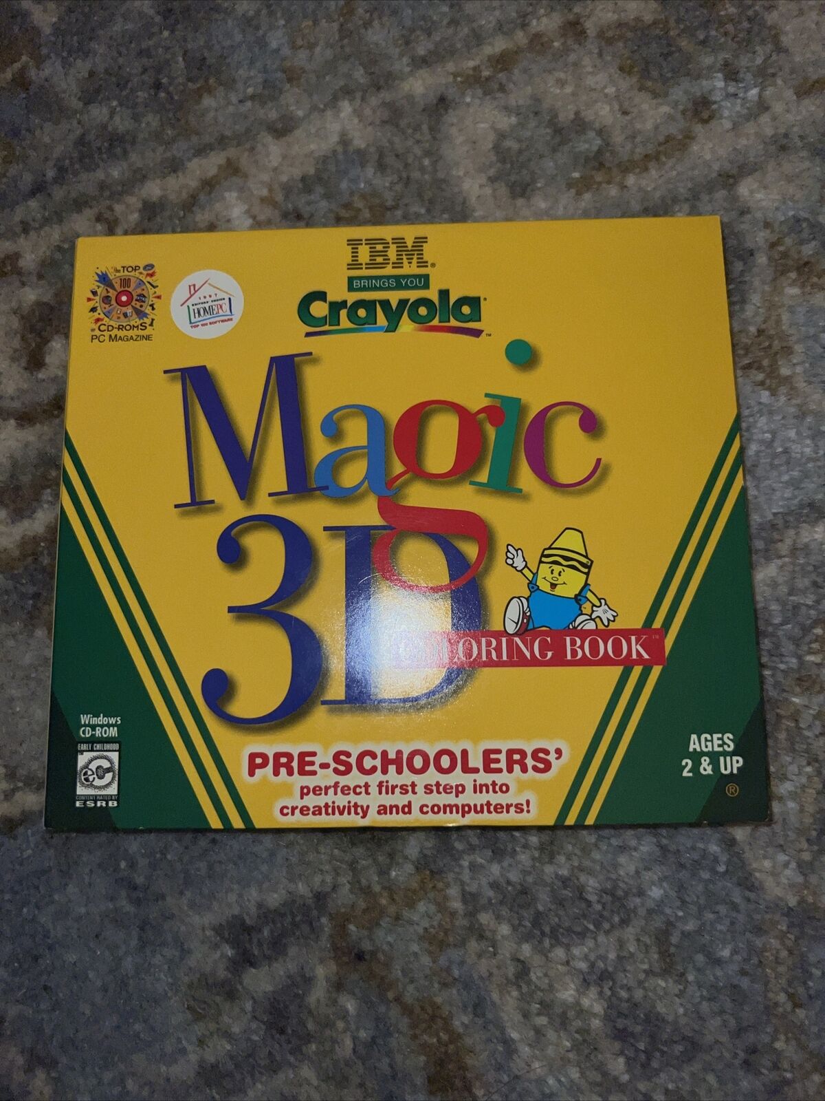 Crayola Magic 3D Coloring Book: Amazing Animals (CD-Rom,1998) Windows 95/98