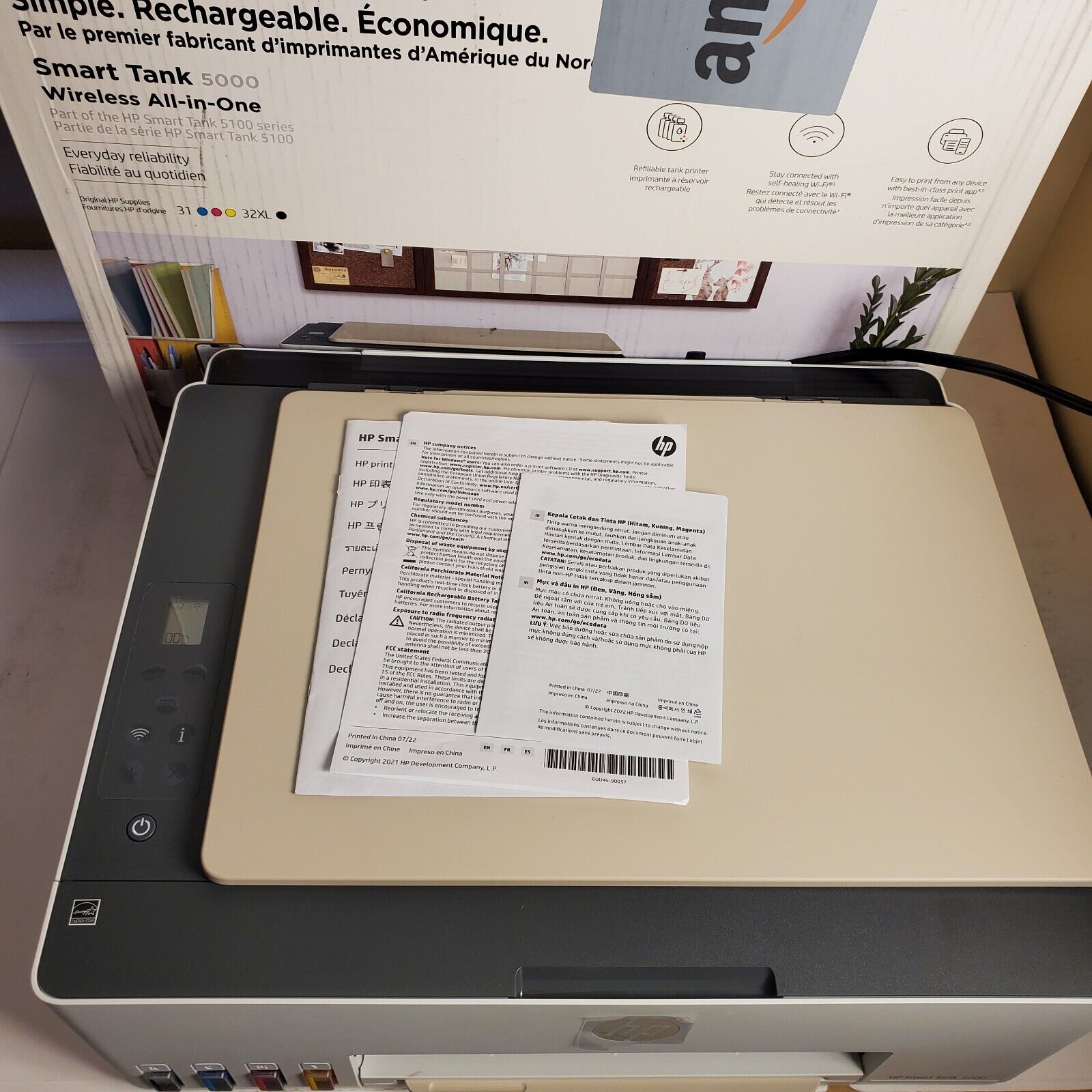 HP Smart Tank 5100 Series Color Inkjet All-in-One Printer