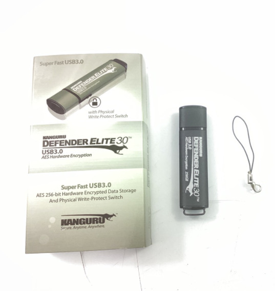 Kanguru Encrypted Defender Elite30 256GB USB Flash Drive - KDFE30-256G