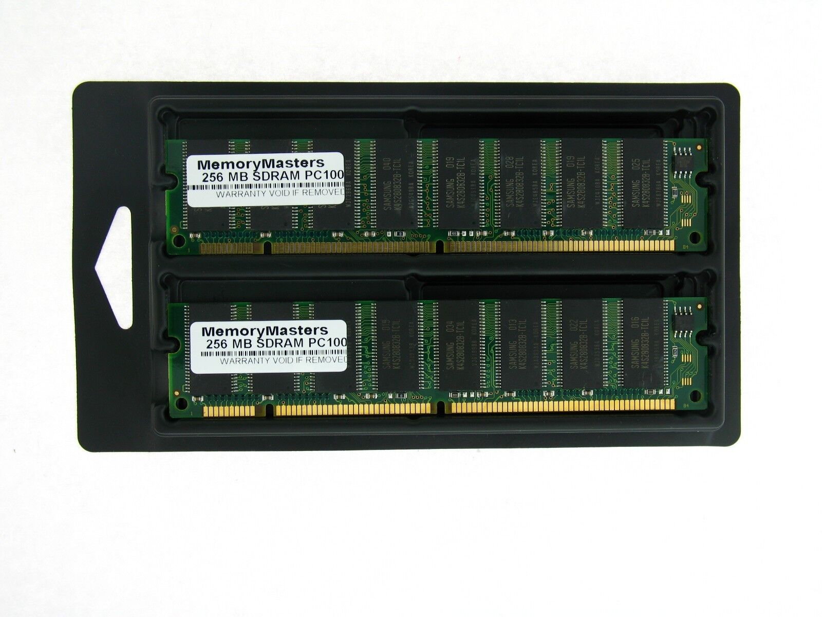512MB  2X256MB MEMORY 32X64 168 PIN PC100 8NS 3.3V NON ECC SDRAM DIMM