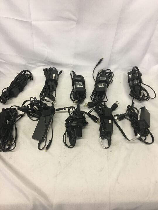 Lot of 10 OEM HP DELTA 65W AC Adapter Power ADP-65JH BB 586992-001
