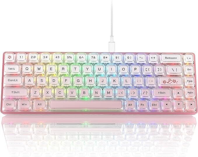 Keyboard Gaming  Wired Mechanical Keyboard Hot-Swappable Keyboard, RGB Custom