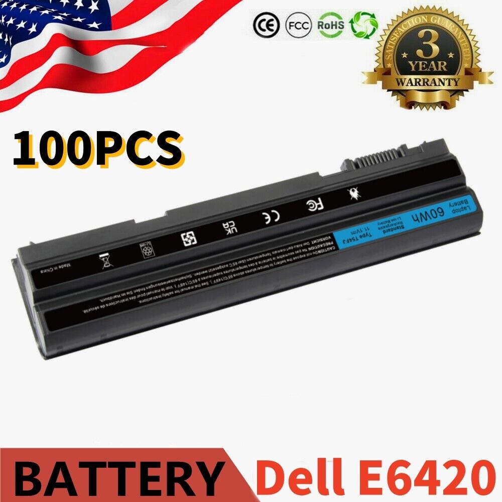 Lot 1-100pcs Battery for Dell Latitude E5420 E5430 E5520 E5530 E6420 E6430 E6520