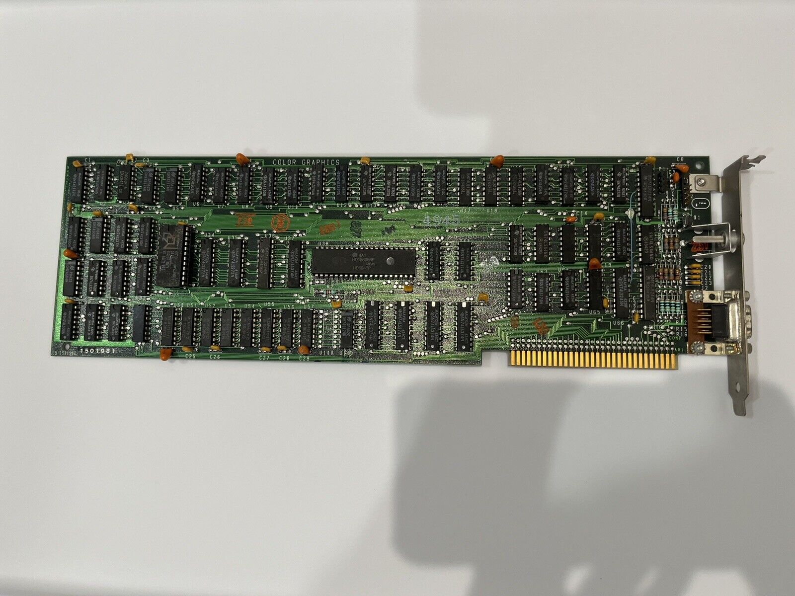 IBM CGA Color Graphics Card 8 Bbit ISA IBM PC 1501981 UNTESTED