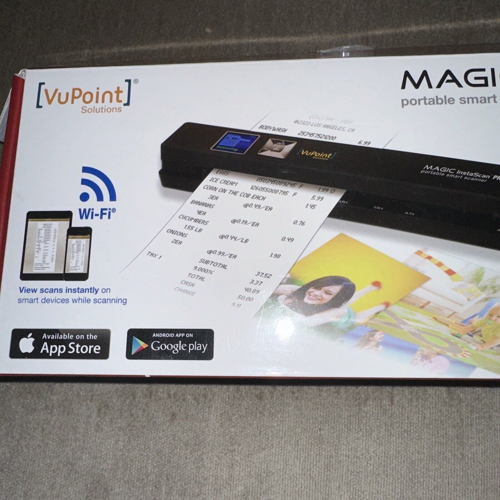 VuPoint MAGIC InstaScan Pro Wi-Fi Portable Smart Scanner PDSWF-ST48R-VP New