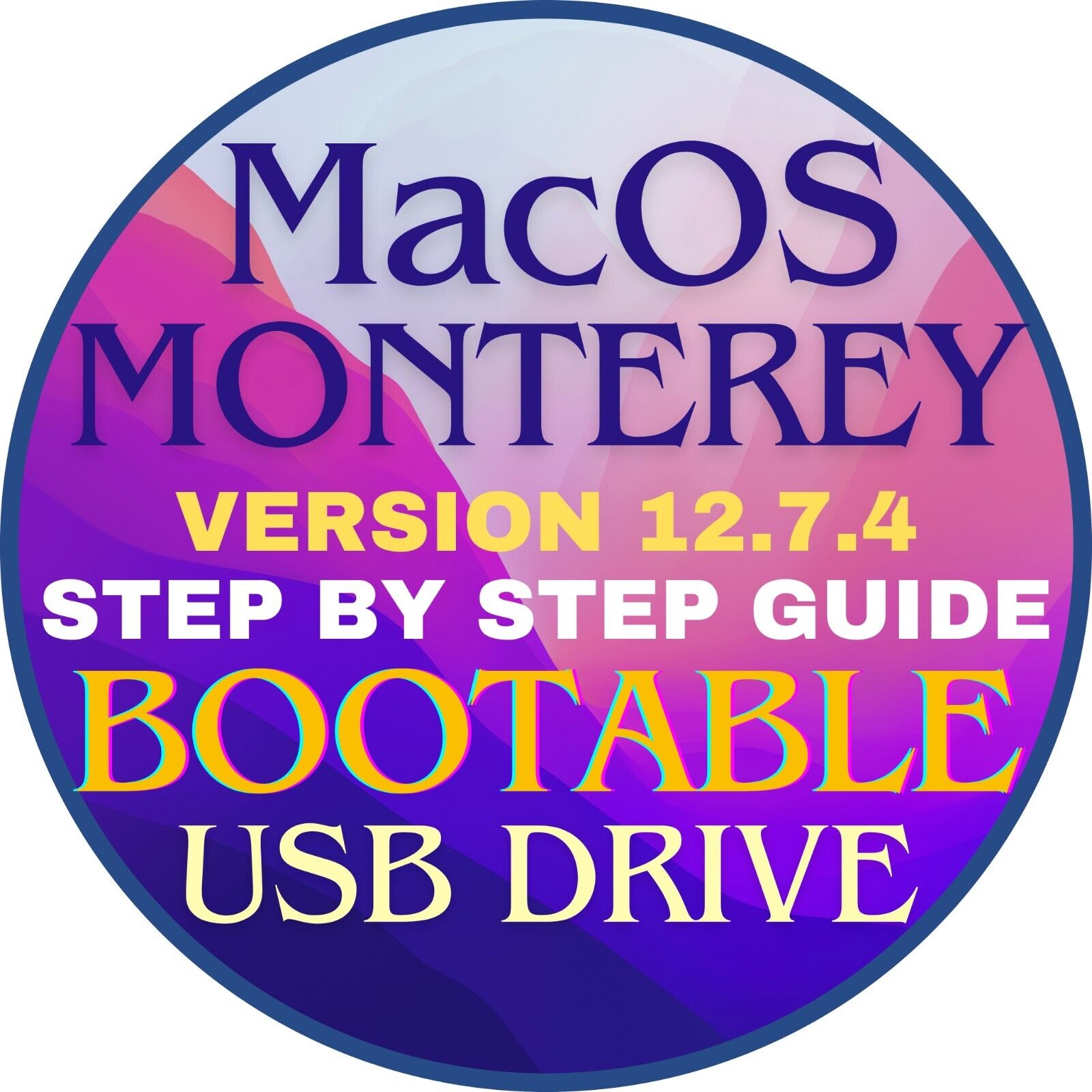 Mac OS MONTEREY Bootable USB Drive, Install, Repair, Instructions, Fast Shipping