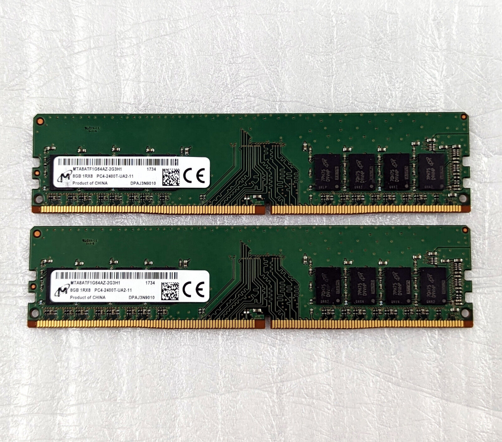 MICRON 16GB (2x8GB) DDR4-2400 PC4-19200 288-Pin DIMM Desktop Memory Modules