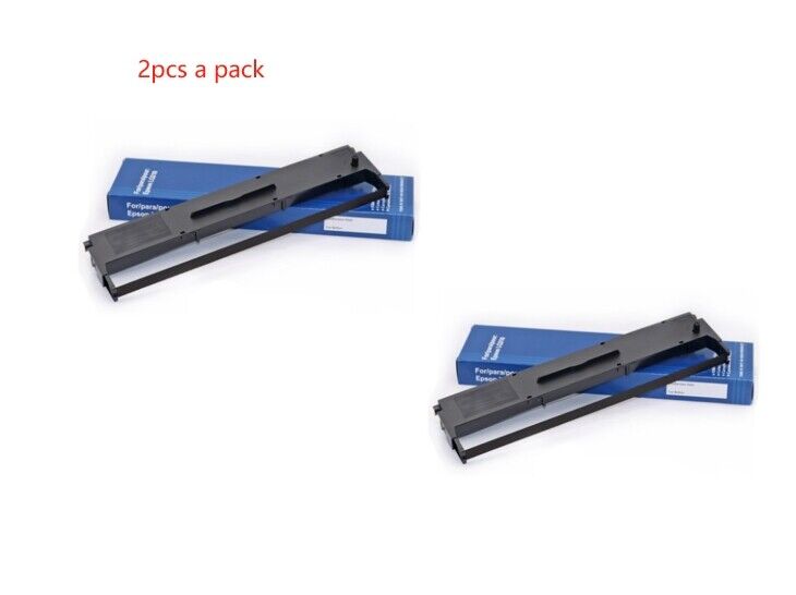 2pcs Ribbon Cartridge Black for Epson S015631 LX-350 LX350 LQ310  Matrix Printer