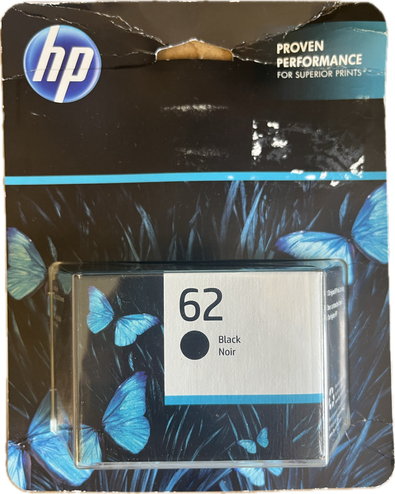HP 62 Black Original Ink Cartridge C2P04AN #J257 EXP 12/2023+