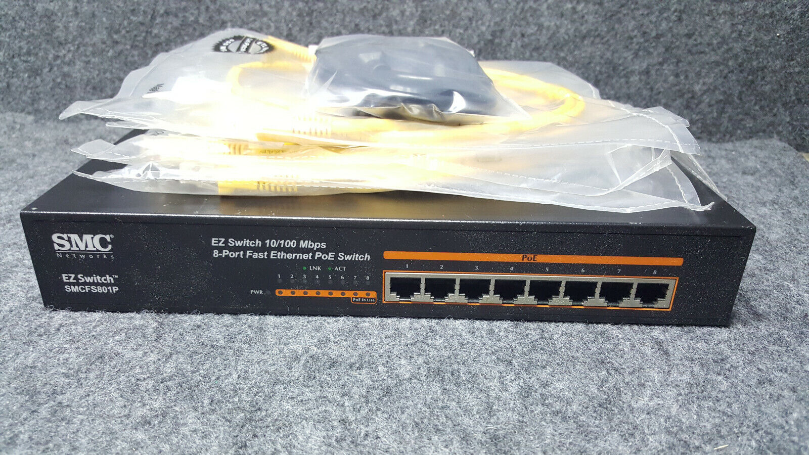SMC Networks 8-port 10/100 Unmanaged PoE Switch SC-SMCFS801P