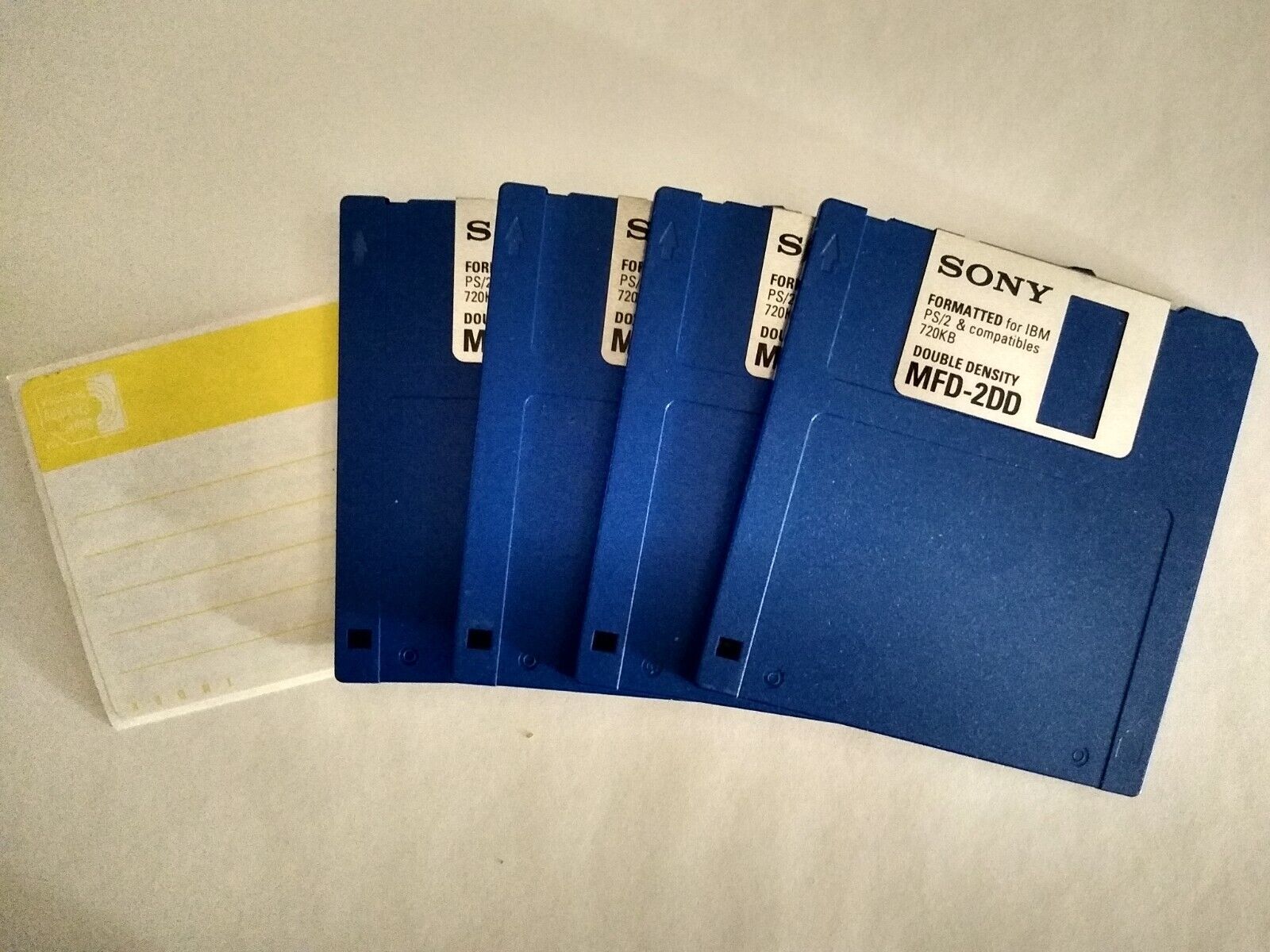 Sony 10MFD-2DD (Double Density) 3.5\'\' Diskettes (4 Diskettes Remaining)