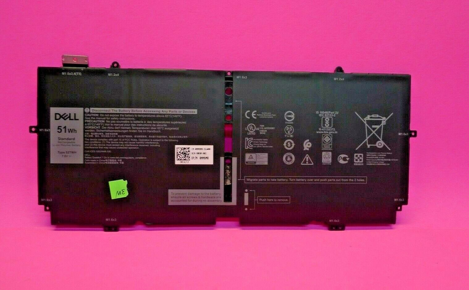 NEW Genuine Dell XPS 13 7390 4-cell 51Wh 7.6V Laptop Battery XX3T7 52TWH