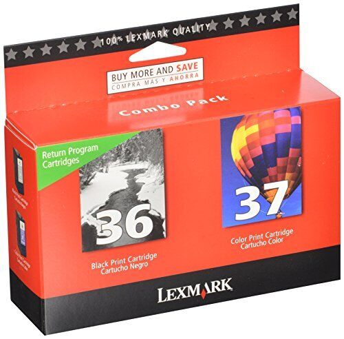 Lexmark 18C2229 36 & 37 X3650 X4650 X5650 X6650 X6675 Z2420 Ink Cartridge Bla...