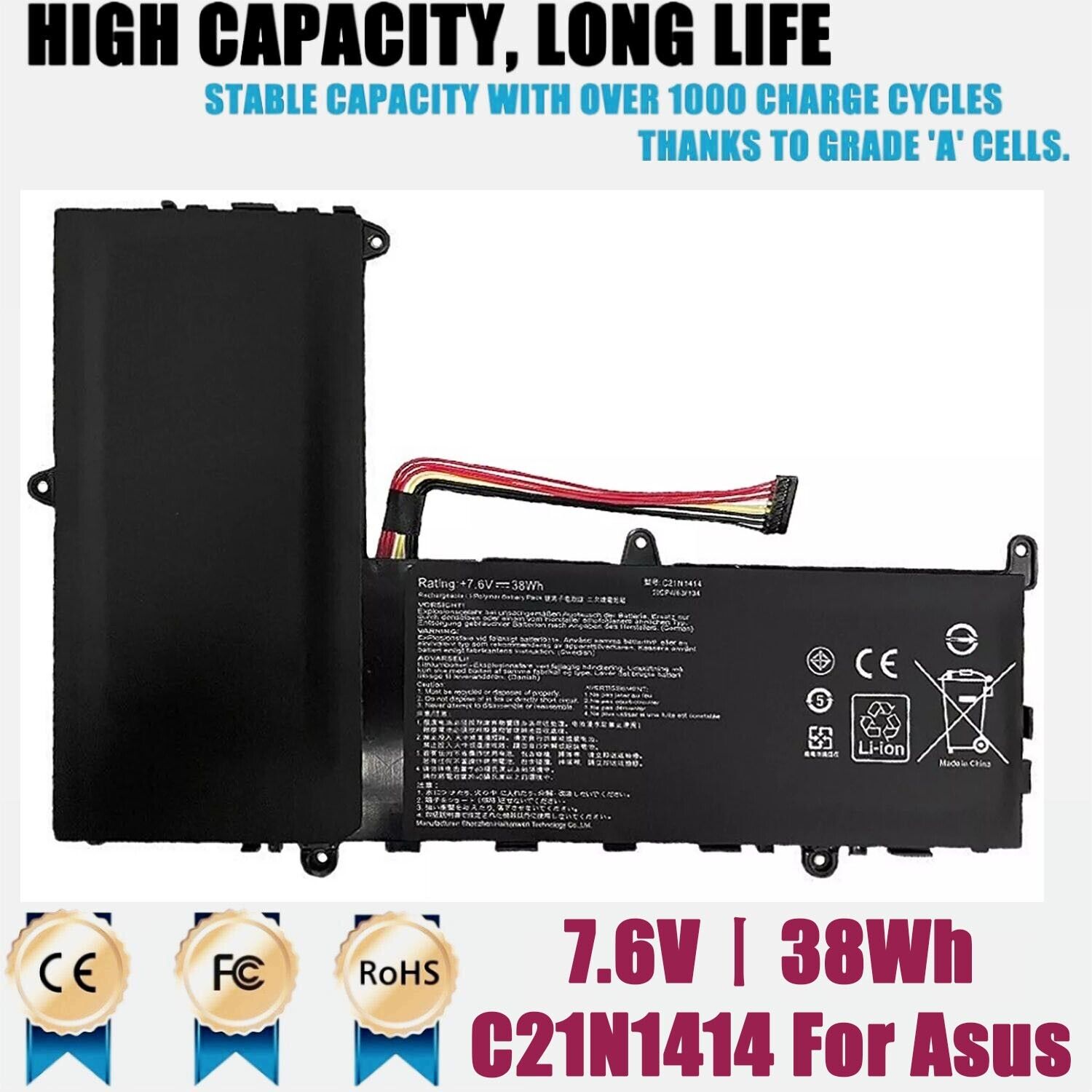 ✅US C21N1414 Battery FOR ASUS EeeBook X205T X205TA X205TA-BING-FD015B X205TA373