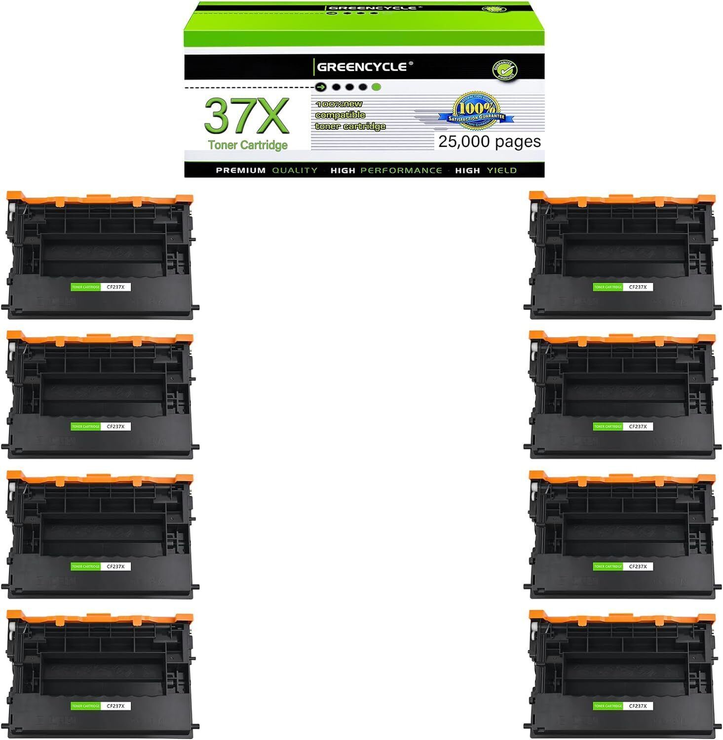 High-yield CF237X Toner Cartridge Compatible with HP LaserJet Enterprise 8Packs