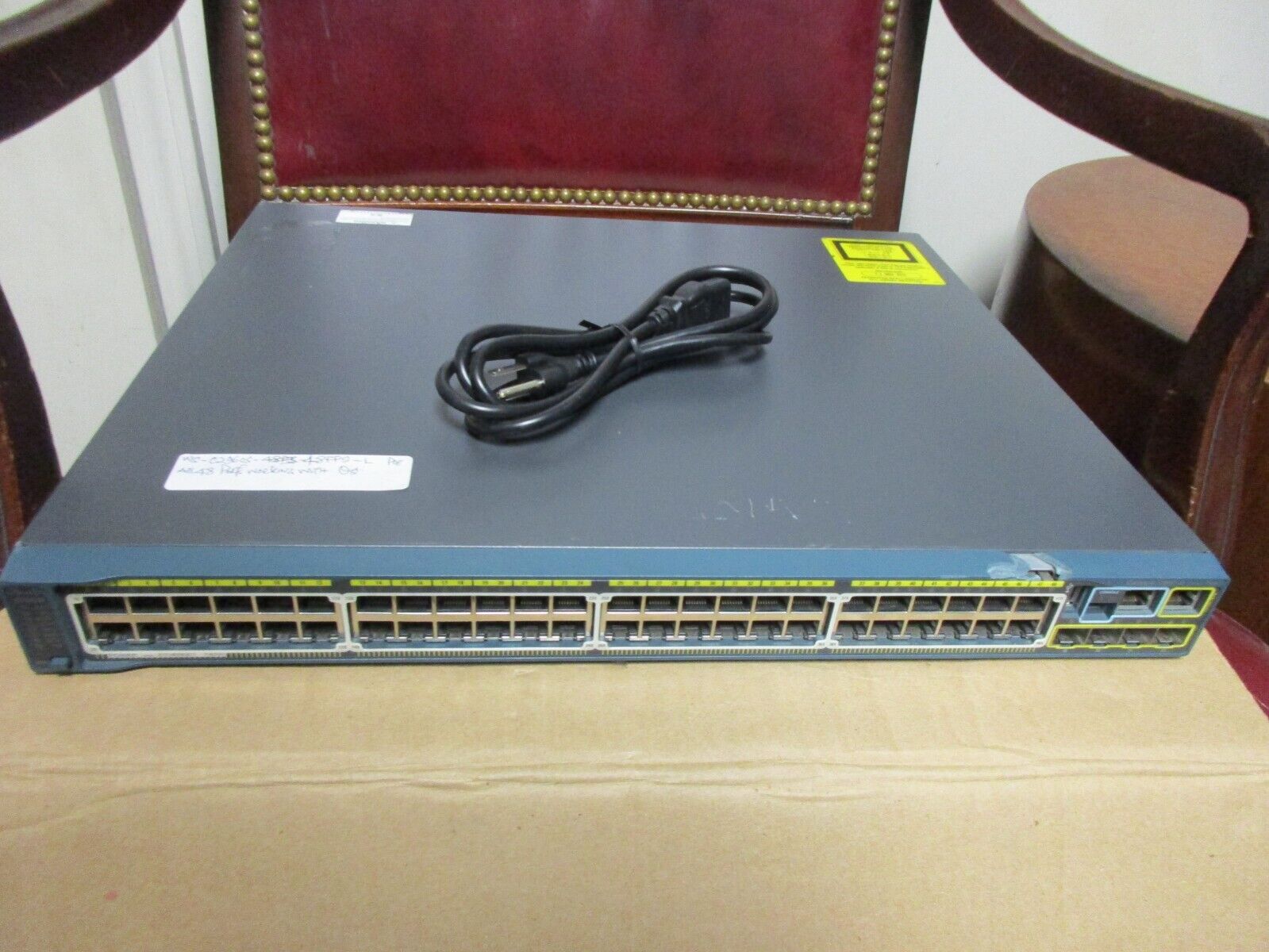 Cisco WS-C2960S-48FPS-L Catalyst 2960-S 48-Port PoE+ Network Switch with STACK