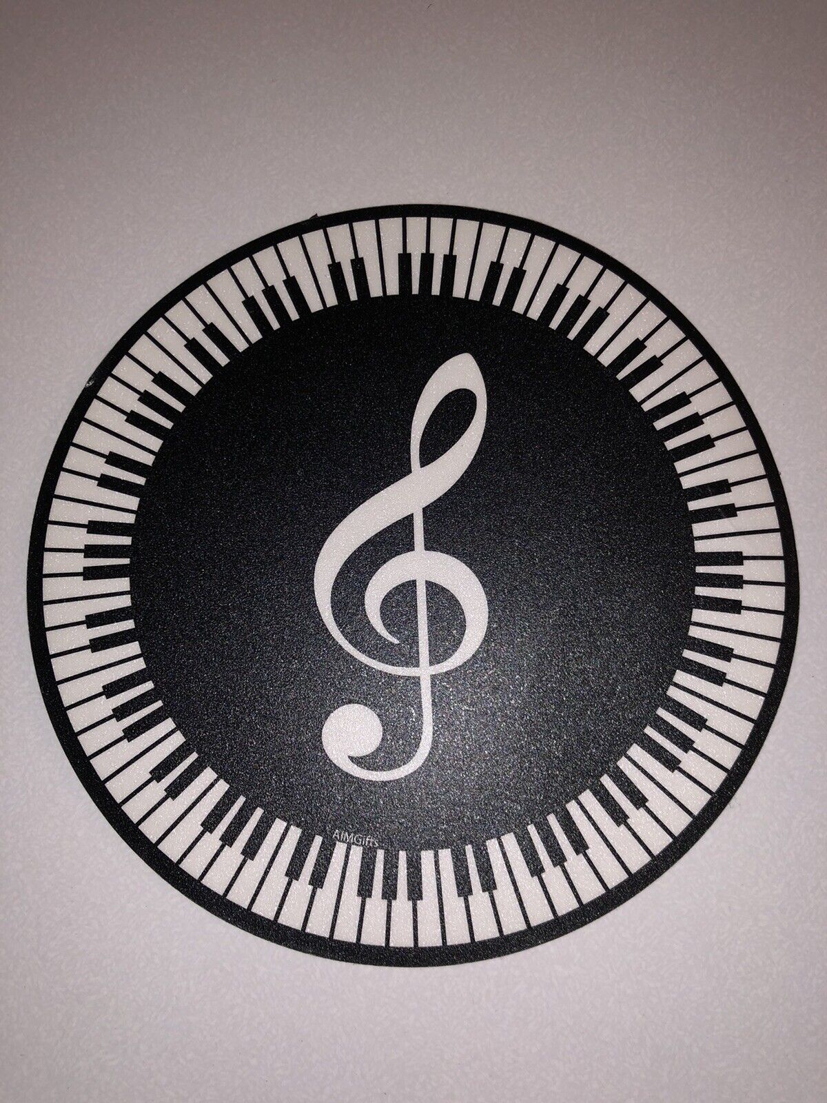 Round Treble Clef Piano Keyboard Mouse Pad G Clef Piano Mouse Pad NEW SHIPS FAST