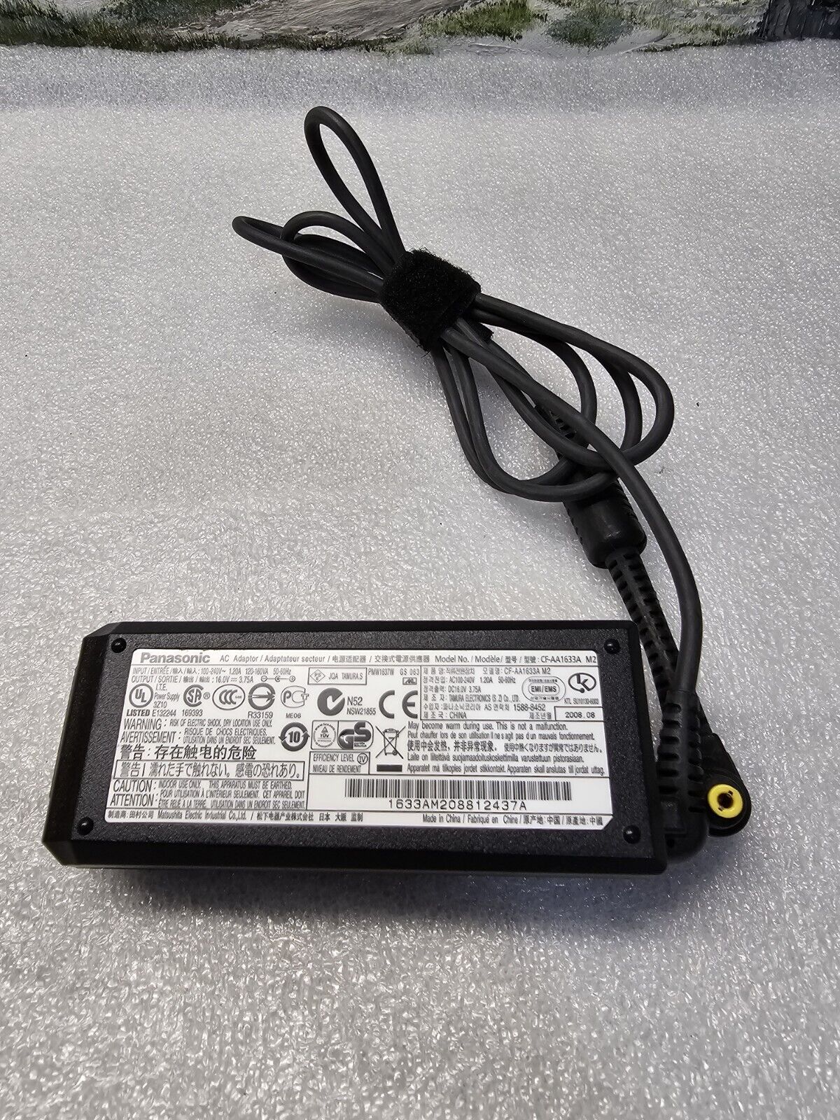 OEM CF -AA1633A M1 Genuine Panasonic 60W AC Adapter Power 16V 3.75A Charger