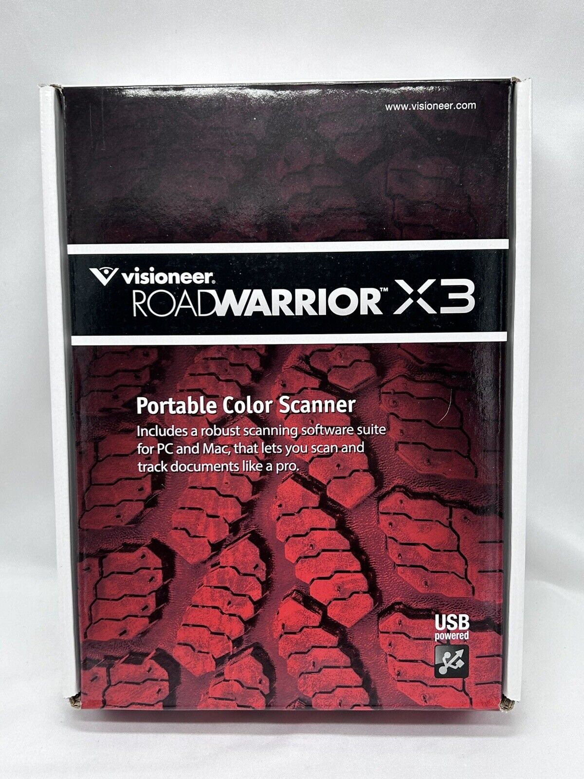 Visioneer RoadWarrior X3 Portable Color Scanner for PC and Mac - New Open Box